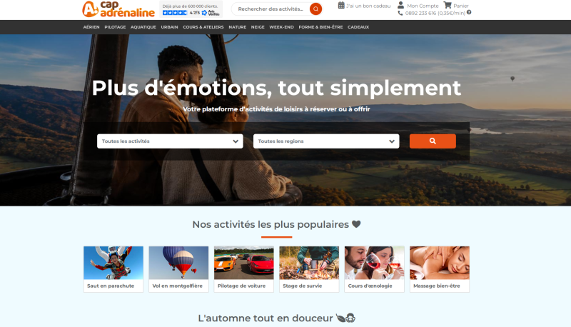 code promo Cap Adrenaline