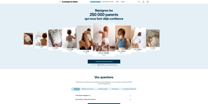 la marque en moins