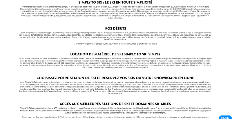 Simply To Ski