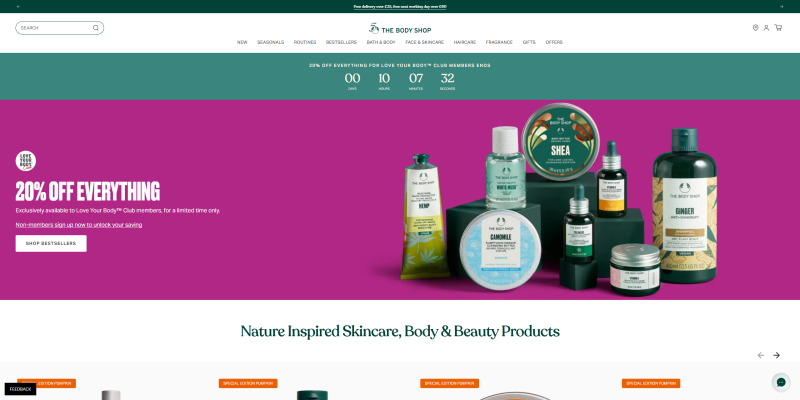 code promo The Body Shop