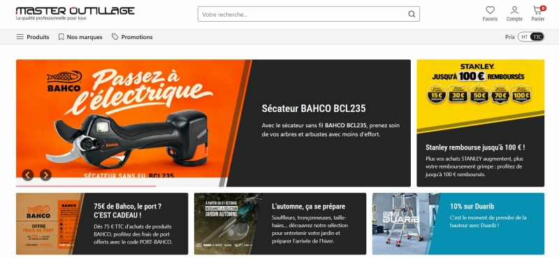code promo Master Outillage