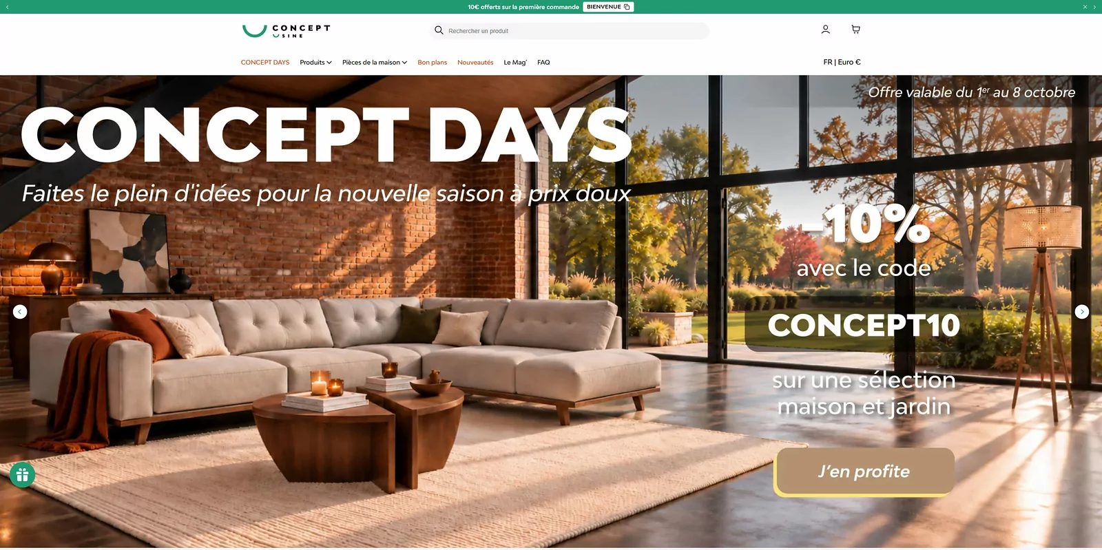 code promo Concept Usine