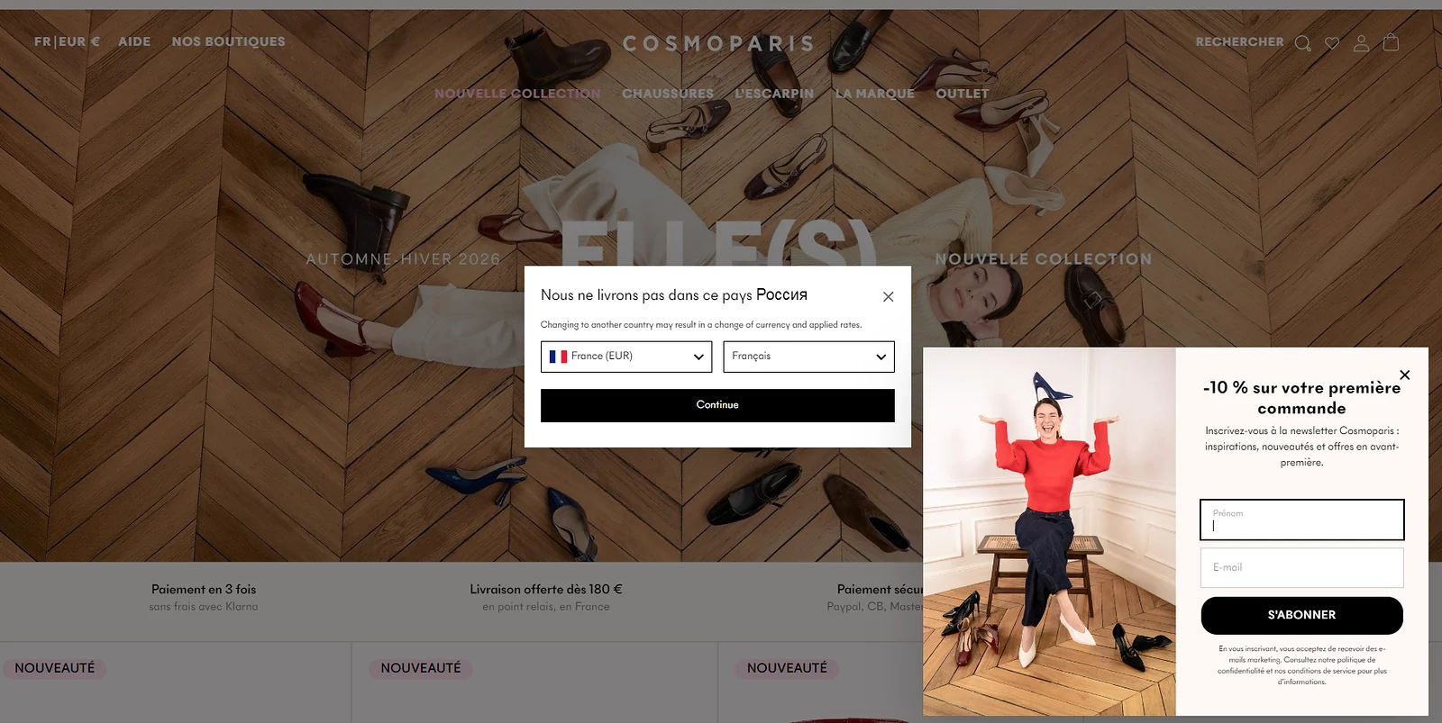 code promo COSMOPARIS