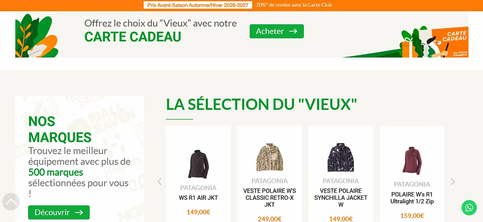 Au vieux campeur
