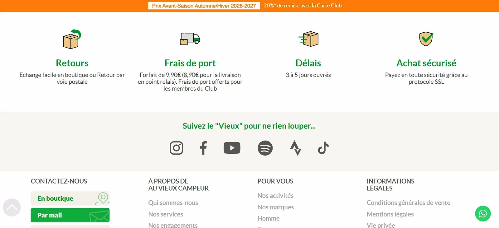 Au vieux campeur