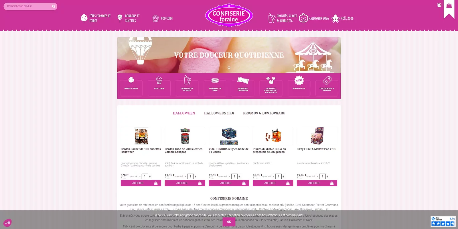 code promo Confiserie foraine