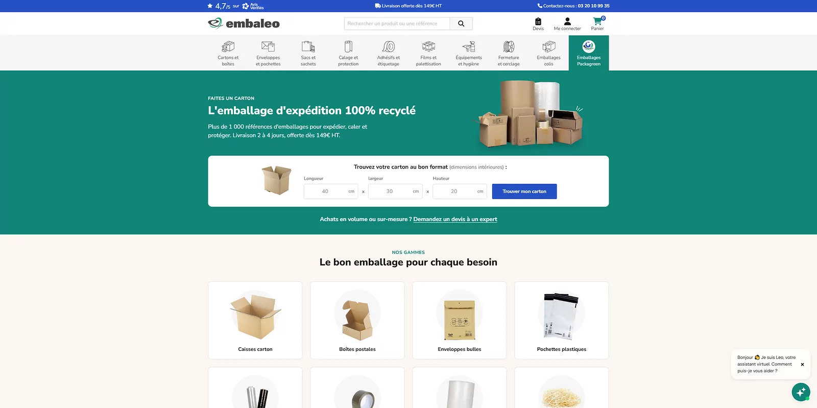 code promo Embaleo