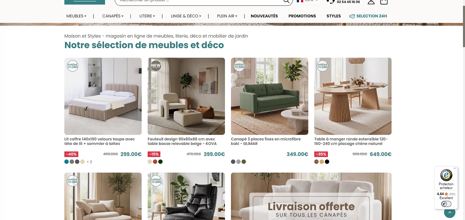 code promo Maison et Styles