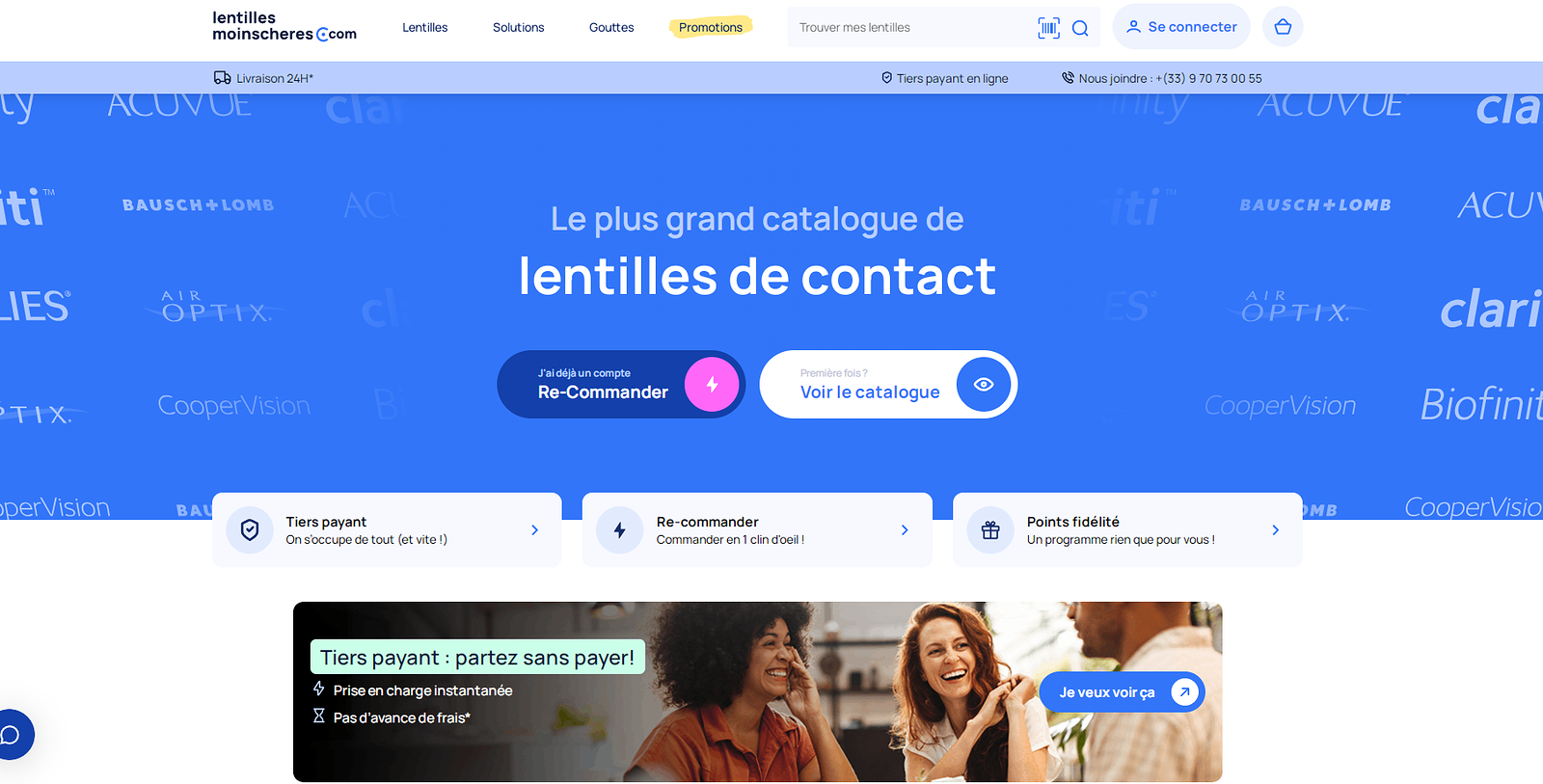 code promo Lentilles moins chères