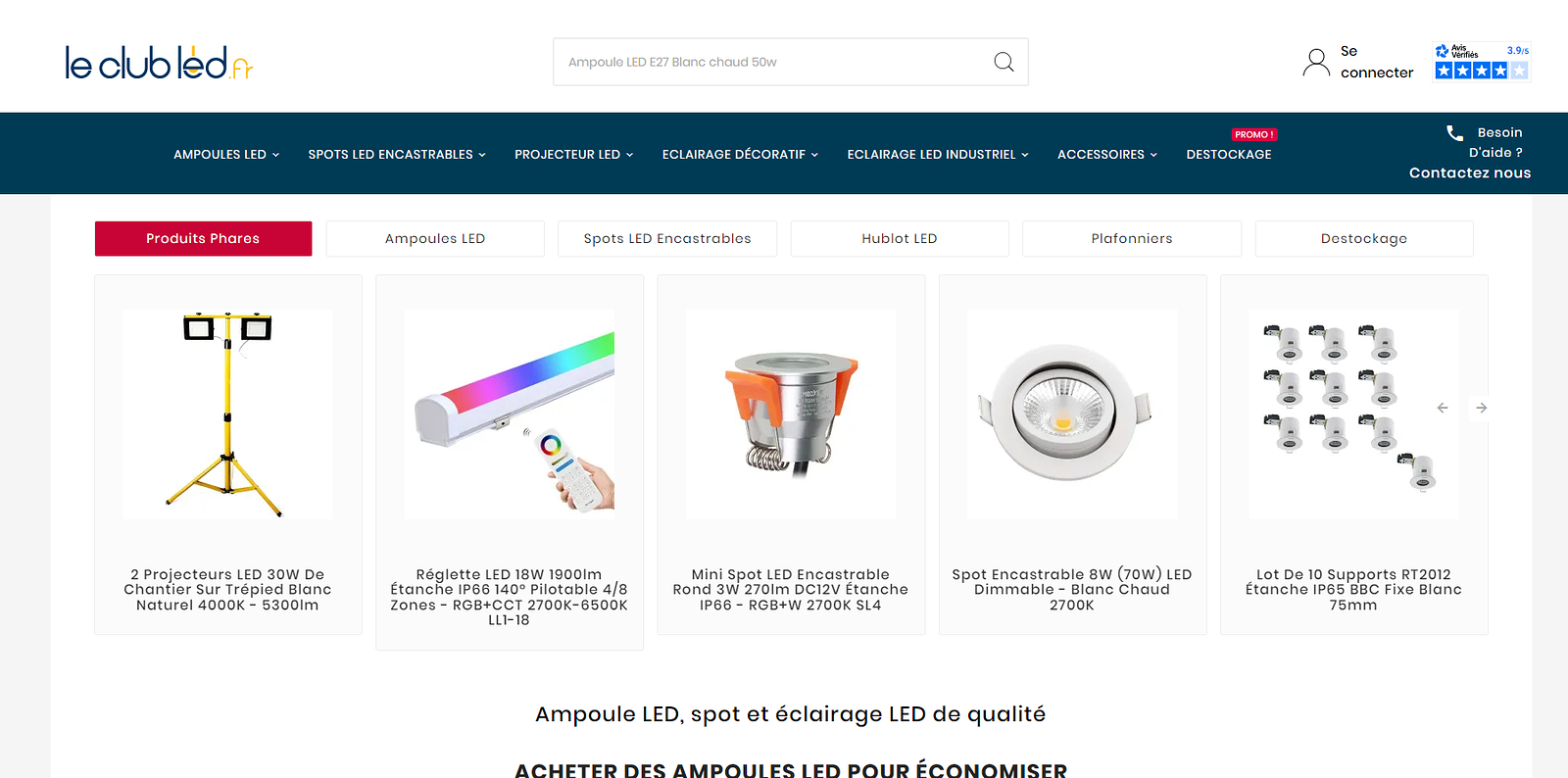 code promo Le Club LED