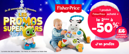 Cliquez ici pour profiter de l'offre Fisher-price