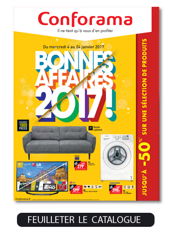 Pour bien débuter l'année voici le nouveau catalogue Conforama !
