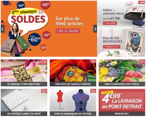 C'est la 3ème démarque chez La Maison du Canevas, commandez vite le catalogue !