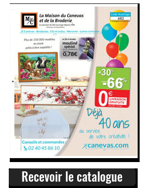 C'est la 3ème démarque chez La Maison du Canevas, commandez vite le catalogue !