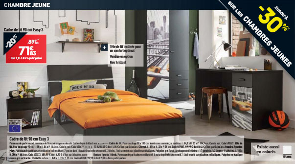 La collection chambre MISY, jeune et stylée La collection chambre MISY, jeune et stylée