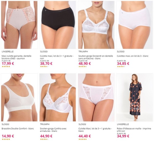 Cliquez ici pour voir la collection lingerie