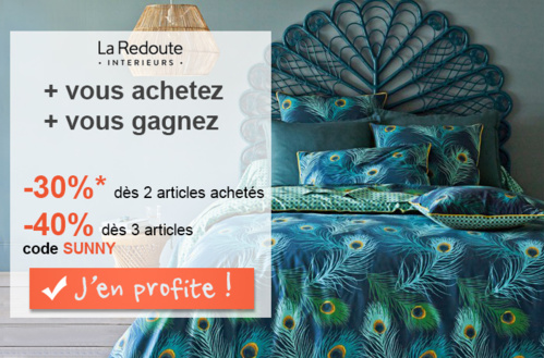 Avec La Redoute Interieurs, mettez le linge de maison aux couleurs de l'été !
