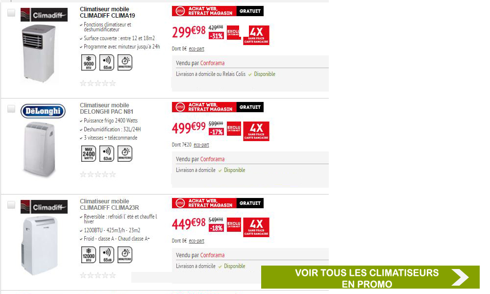 CONFORAMA, Climatiseur ou Ventilateur ? Profitez des promos pour vous protéger de la chaleur
