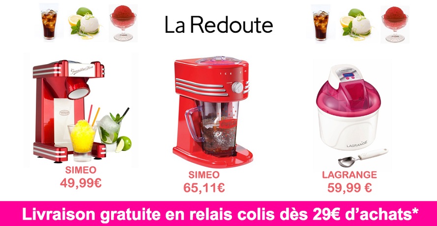 Cliquez ici pour accéder à la page sorbetières La Redoute