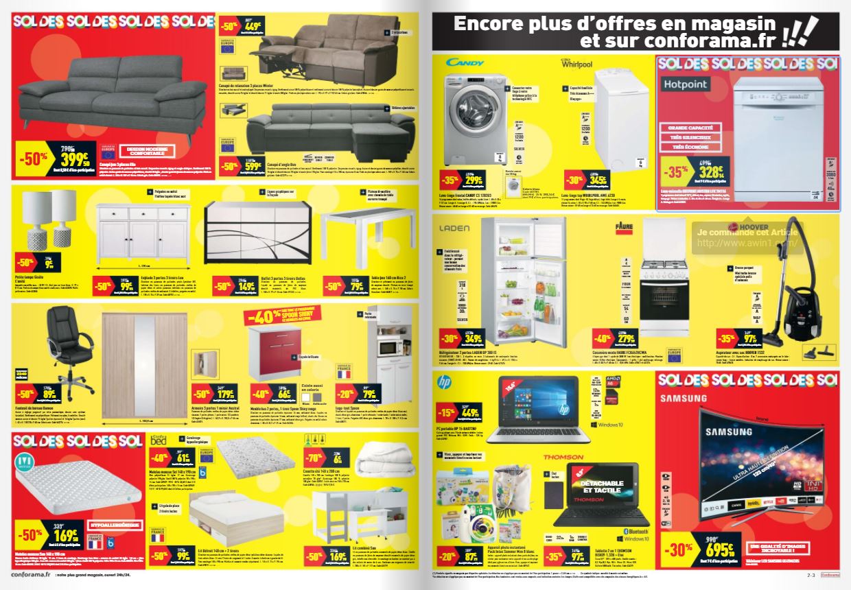 Cliquez ici pour accéder au catalogue Conforama