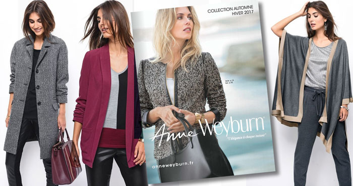 Cliquez ici pour consulter le nouveau catalogue Anne Weyburn