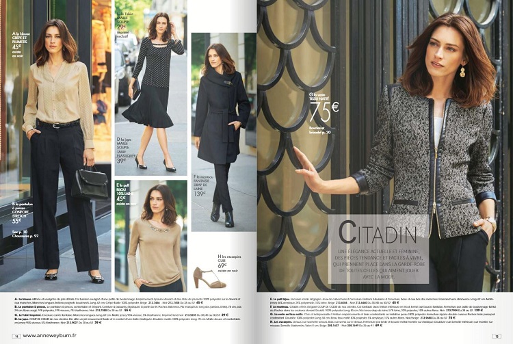 Nouveau catalogue Anne Weyburn Automne Hiver 2017