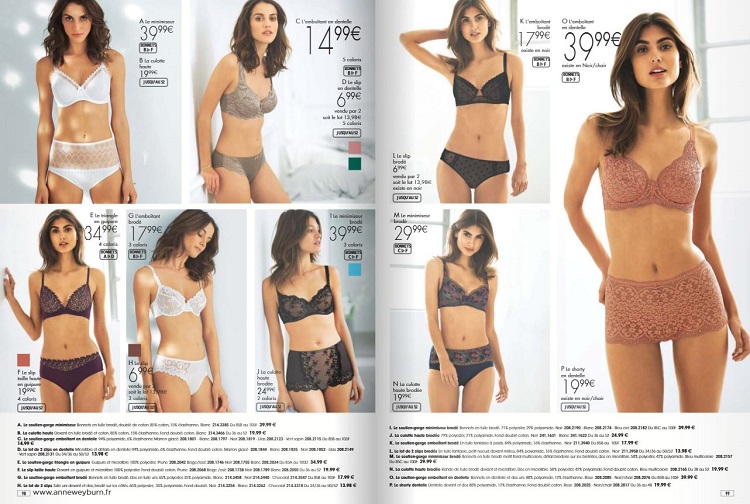 Cliquez pour découvrir toute la lingerie dans votre catalogue Anne Weyburn