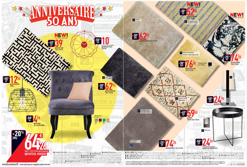 Conforama: 2 nouveaux catalogues anniversaire à feuilleter!