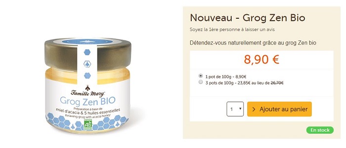 Cliquez ici pour voir le Grog Zen Bio Famille Mary Cliquez ici pour voir le Grog Zen Bio Famille Mary