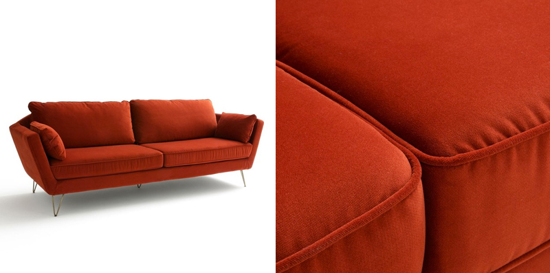 Canapé, fauteuil velours Topim
