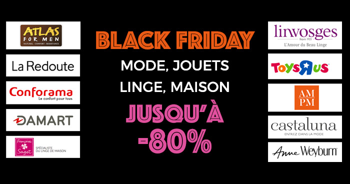 Black Friday, tous les meilleures offres du web jusqu'à -80% !