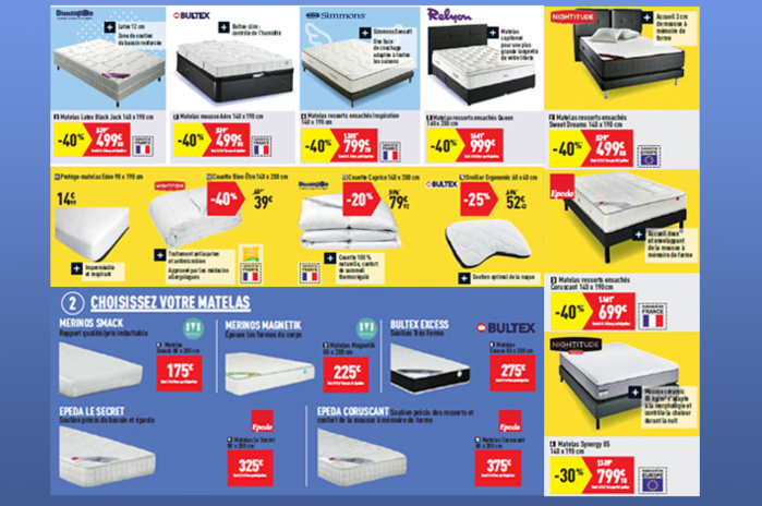 Catalogue CONFORAMA  - 40% TOUTE LA LITERIE  Catalogue CONFORAMA  - 40% TOUTE LA LITERIE