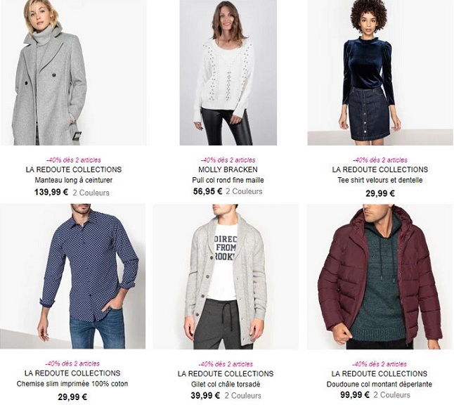 La Redoute, Castaluna, Anne Weyburn : -40% dès 2 articles achetés !