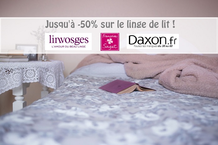 Linvosges, Françoise Saget, Daxon : jusqu'à -50% sur les parures de lit ! Linvosges, Françoise Saget, Daxon : jusqu'à -50% sur les parures de lit !
