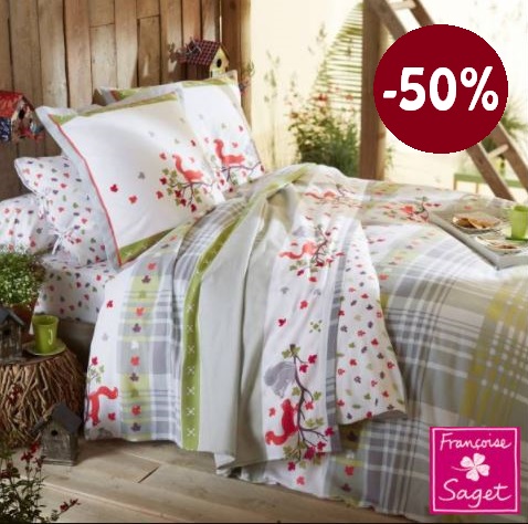 Voir le linge de lit Panache et noisette de chez Françoise Saget Voir le linge de lit Panache et noisette de chez Françoise Saget