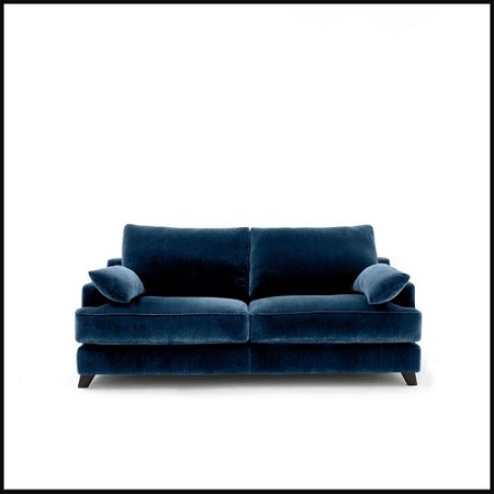 Voir le Canapé fixe en velours Alwine, de chez AM.PM