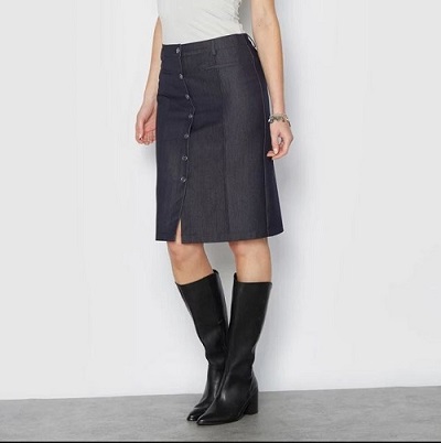 Voir la Jupe effet jean de chez Anne Weyburn Voir la Jupe effet jean de chez Anne Weyburn