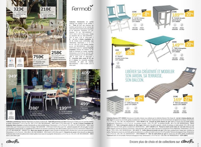 Camif : nouveau catalogue collection Jardin 2018 Camif : nouveau catalogue collection Jardin 2018