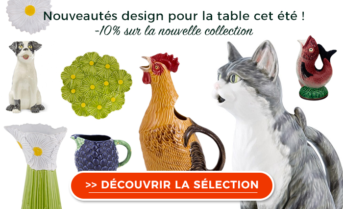 Bordallo Pinheiro : nouveauté ! De l'art de table coloré et original pour cet été !