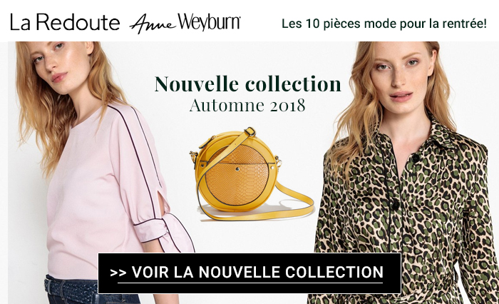 La Redoute, Anne Weyburn : nouvelle collection mode automne 2018 La Redoute, Anne Weyburn : nouvelle collection mode automne 2018