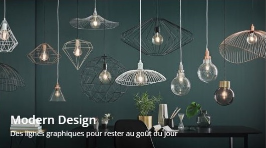 Voir les luminaires Modern Design de chez Maisons du Monde Voir les luminaires Modern Design de chez Maisons du Monde