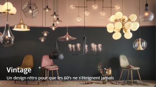 Cliquez ici pour découvrir les luminaires style vintage de chez Maisons du Monde