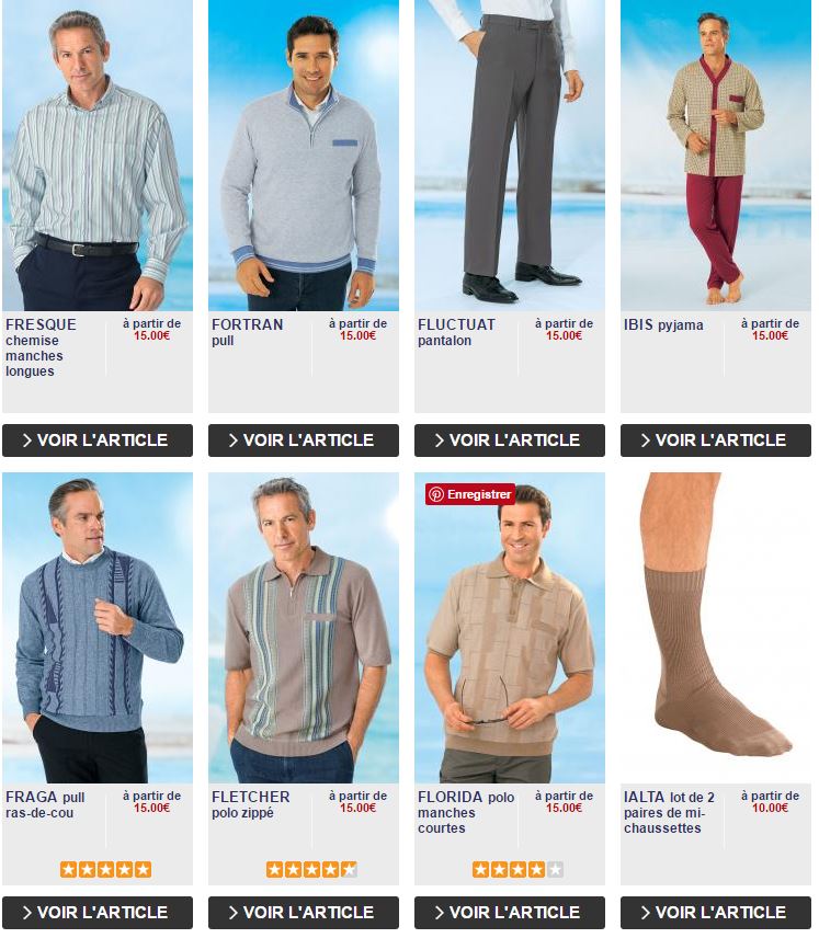 Accéder à l'offre MODE HOMME