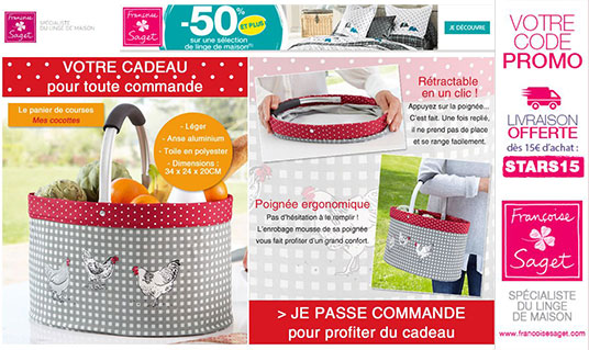 Je clique ici pour profiter de la Promo Francoise Saget