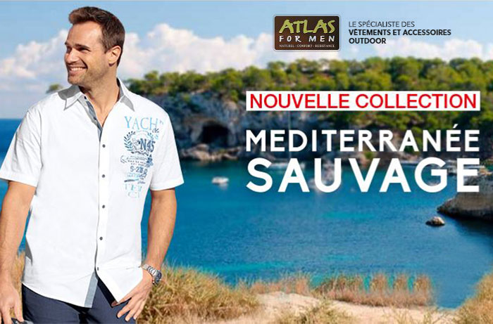 Atlas for men : offre privilège jusqu'à -60% sur la nouvelle collection.