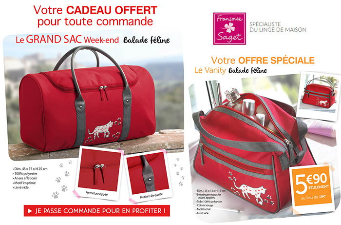 Françoise Saget vous offre ce superbe cadeau pour toute commande, cliquez ici pour en profiter