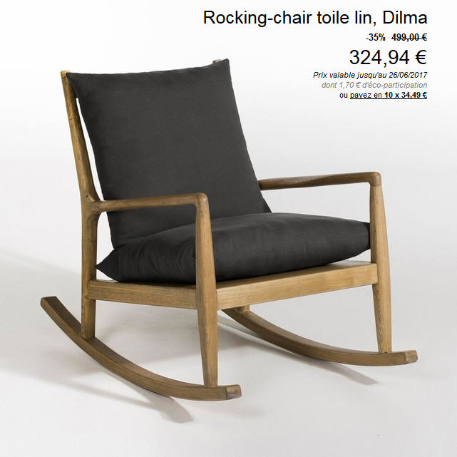 Cliquez ici pour voir le Rocking chair Dilma