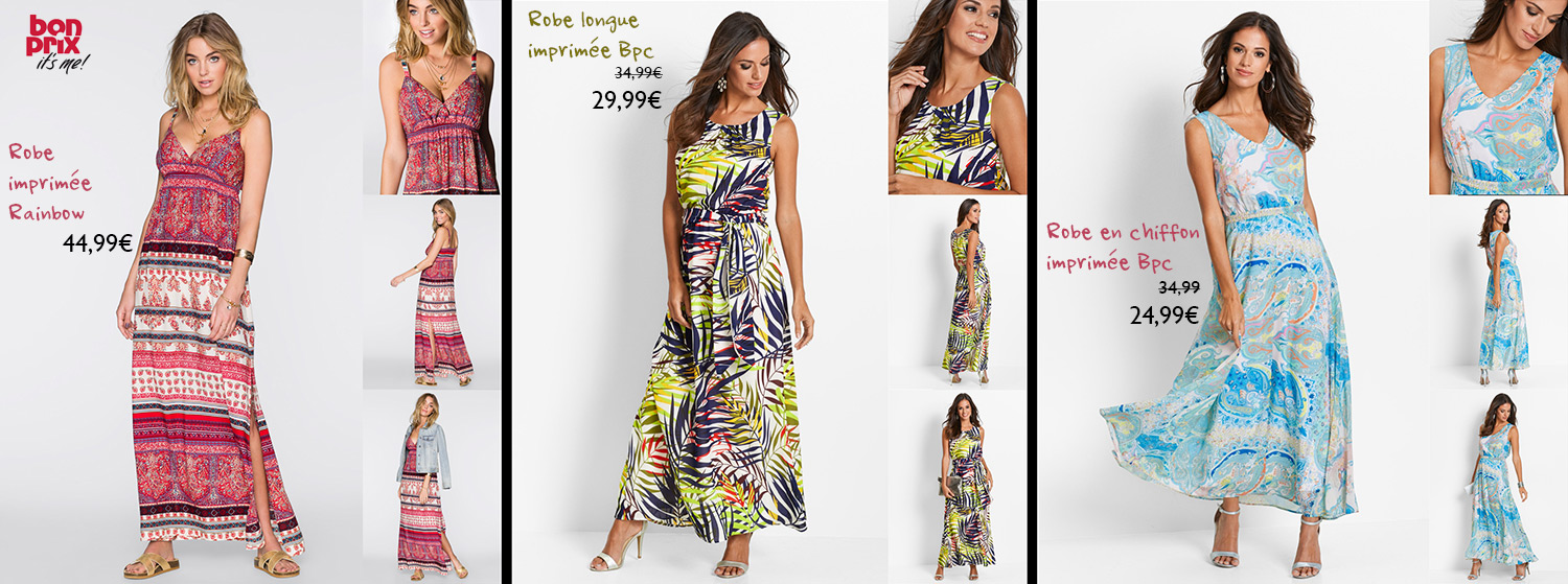 Bonprix, découvrez notre sélection spéciale Robes Longues pour un été en beauté ! 