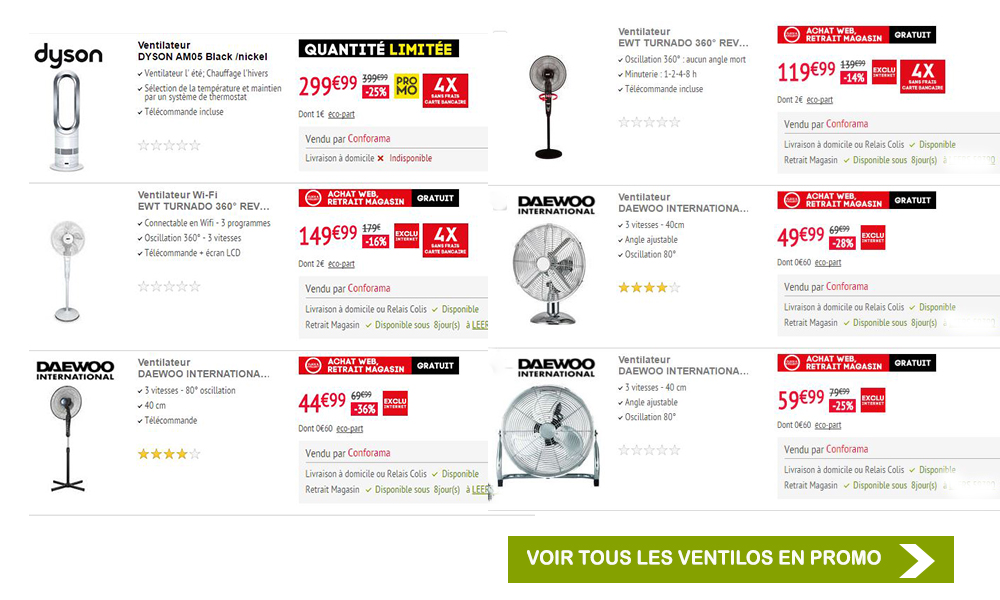 CONFORAMA, Climatiseur ou Ventilateur ? Profitez des promos pour vous protéger de la chaleur