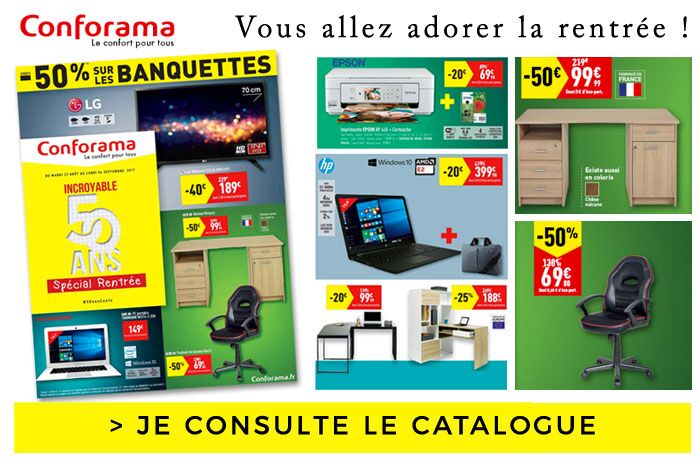 Cliquez ici pour feuilleter le catalogue Conforama